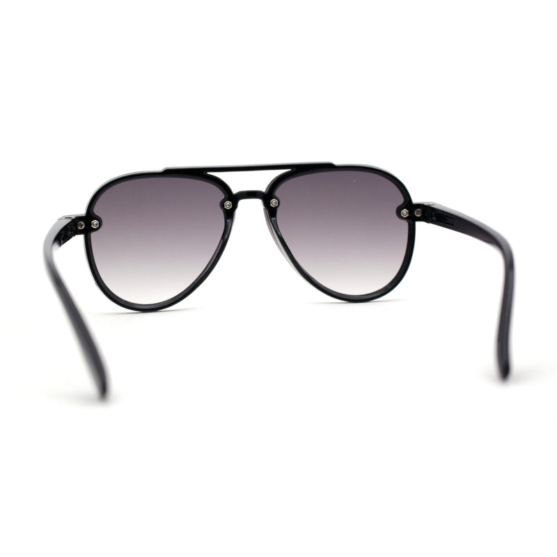 Kids Child Size Luxe Plastic Semi Rimless Tear Drop Racer Sunglasses