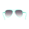 Kids Child Size Luxe Plastic Semi Rimless Tear Drop Racer Sunglasses