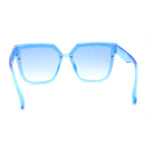 Pop Color Girls Child Size Luxe Plastic Semi Rimless Square Sunglasses