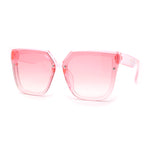Pop Color Girls Child Size Luxe Plastic Semi Rimless Square Sunglasses