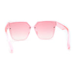 Pop Color Girls Child Size Luxe Plastic Semi Rimless Square Sunglasses