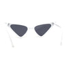 Womens High Point Sharp Triangle Thin Plastic Cat Eye Sunglasses