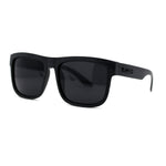 Kush Brushed Plastic Wood Grain Iconic Horn Rim Sunglasses