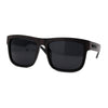 Kush Brushed Plastic Wood Grain Iconic Horn Rim Sunglasses