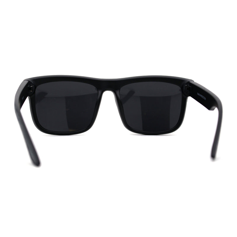 Kush Brushed Plastic Wood Grain Iconic Horn Rim Sunglasses
