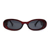 Womens Mod Oval Clout Trendy Retro Plastic Sunglasses