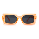 Womens Mod Pop Color Rectangle Clout Sunglasses