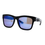 Kush Color Mirror Hipster Oversize Horn Rim OG Sunglasses