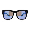 Kush Color Mirror Hipster Oversize Horn Rim OG Sunglasses