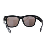 Kush Color Mirror Hipster Oversize Horn Rim OG Sunglasses