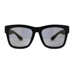 Kush Color Mirror Hipster Oversize Horn Rim OG Sunglasses