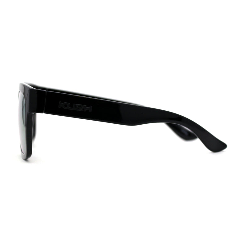 Kush Color Mirror Hipster Oversize Horn Rim OG Sunglasses