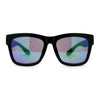 Kush Color Mirror Hipster Oversize Horn Rim OG Sunglasses