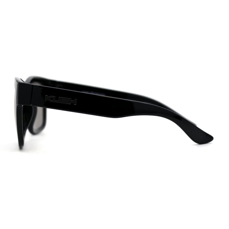 Kush Color Mirror Hipster Oversize Horn Rim OG Sunglasses