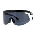 Kush 80s Paint Splatter Sport Half Rim Shield Sunglasses