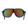 Color Mirror Windbreaker Visor Shield Racer Plastic Sunglasses