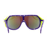 Color Mirror Windbreaker Visor Shield Racer Plastic Sunglasses