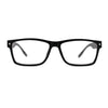 Classic Rectangle Horn Rim Plastic Fashion Clear Lens Eye Glasses