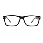 Classic Rectangle Horn Rim Plastic Fashion Clear Lens Eye Glasses