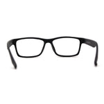 Classic Rectangle Horn Rim Plastic Fashion Clear Lens Eye Glasses