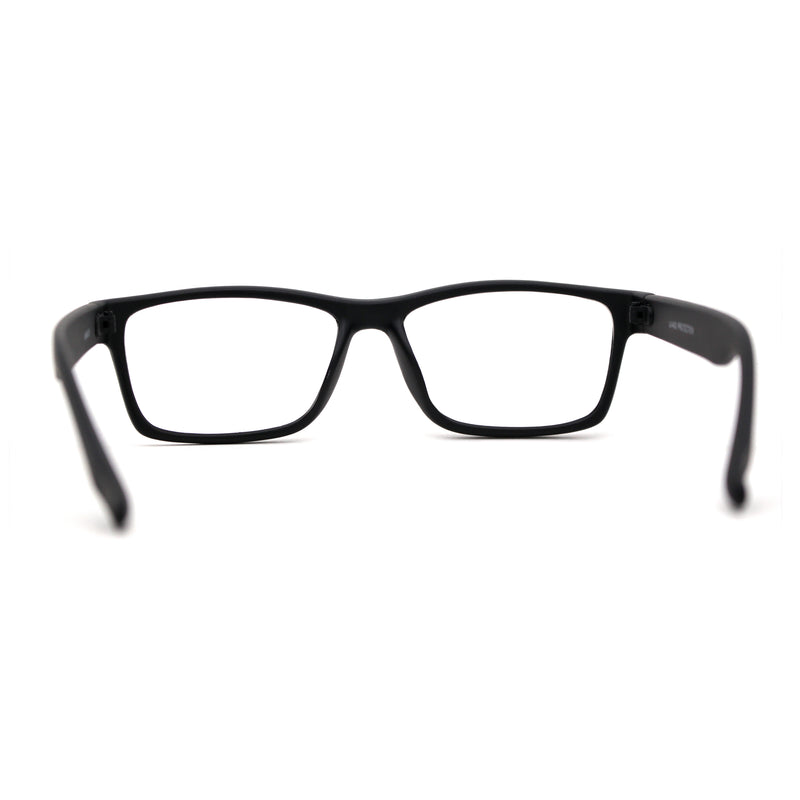 Classic Rectangle Horn Rim Plastic Fashion Clear Lens Eye Glasses