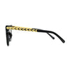 Arrow Metal Chain Arm Large Horned Chic Fashion Sunglasses