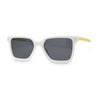 Arrow Metal Chain Arm Large Horned Chic Fashion Sunglasses