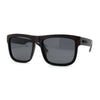 Premium Kush Polarized Woodgrain Horn Rim Sunglasses