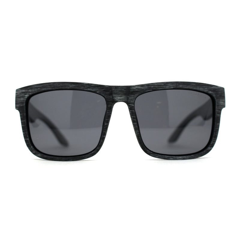 Premium Kush Polarized Sunglasses - Woodgrain Horn Rim, 100% UV400, Sport Style
