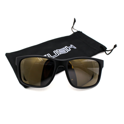 Premium Kush Polarized Sport Horn Rim Color Mirror Sunglasses