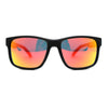 Premium Kush Polarized Sport Horn Rim Color Mirror Sunglasses