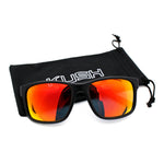 Premium Kush Polarized Sport Horn Rim Color Mirror Sunglasses