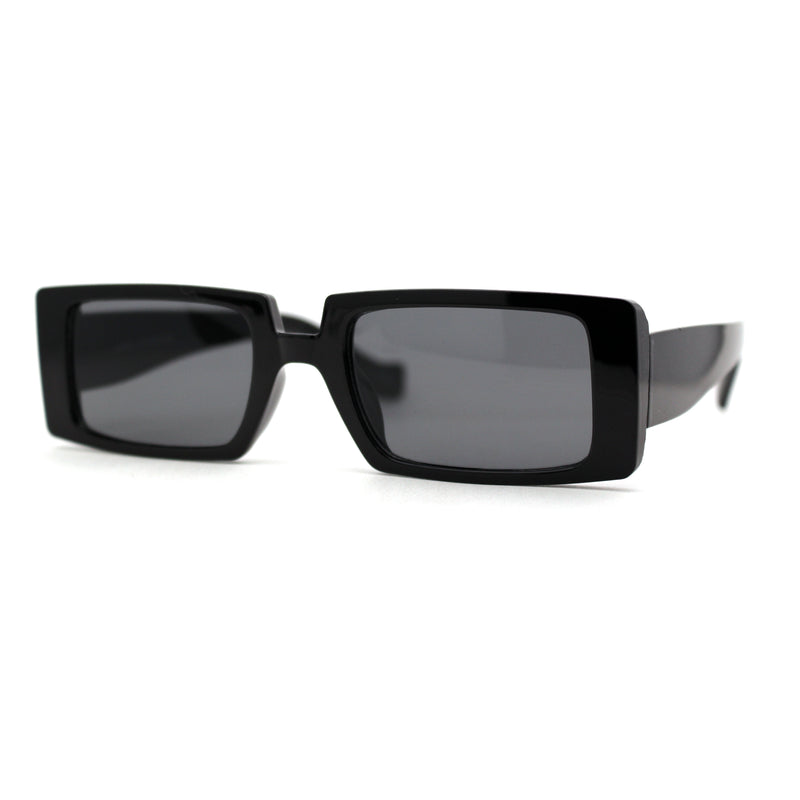 Mod Dad Shade Square Rectangle Plastic Retro Sunglasses