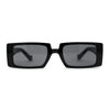 Mod Dad Shade Square Rectangle Plastic Retro Sunglasses