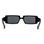 Mod Dad Shade Square Rectangle Plastic Retro Sunglasses
