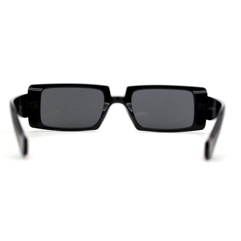 Mod Dad Shade Square Rectangle Plastic Retro Sunglasses
