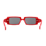 Mod Dad Shade Square Rectangle Plastic Retro Sunglasses