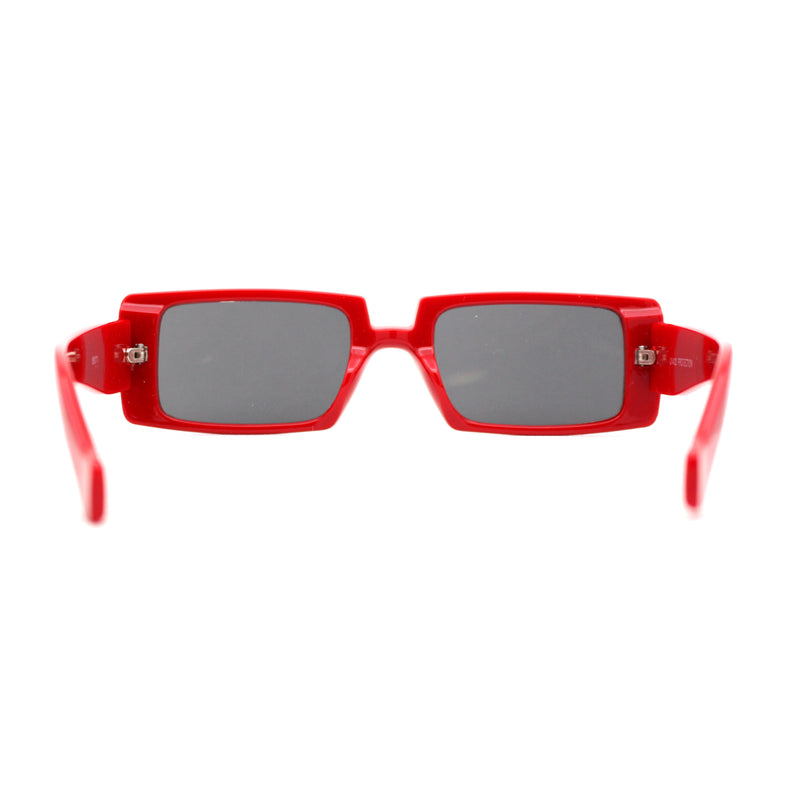 Mod Dad Shade Square Rectangle Plastic Retro Sunglasses