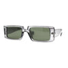 Mod Dad Shade Square Rectangle Plastic Retro Sunglasses