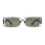 Mod Dad Shade Square Rectangle Plastic Retro Sunglasses