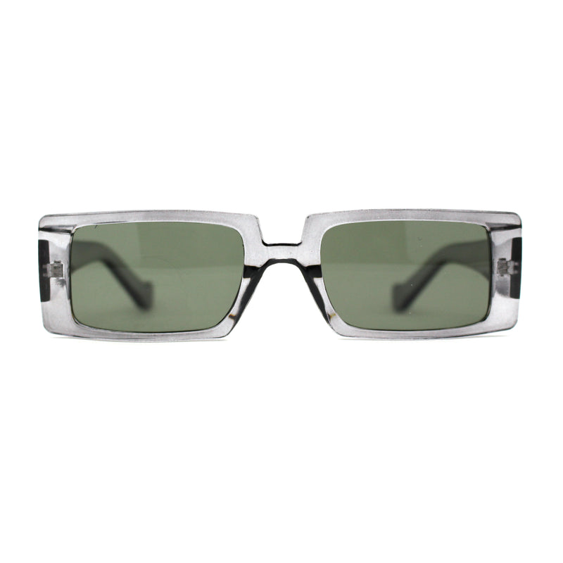 Mod Dad Shade Square Rectangle Plastic Retro Sunglasses