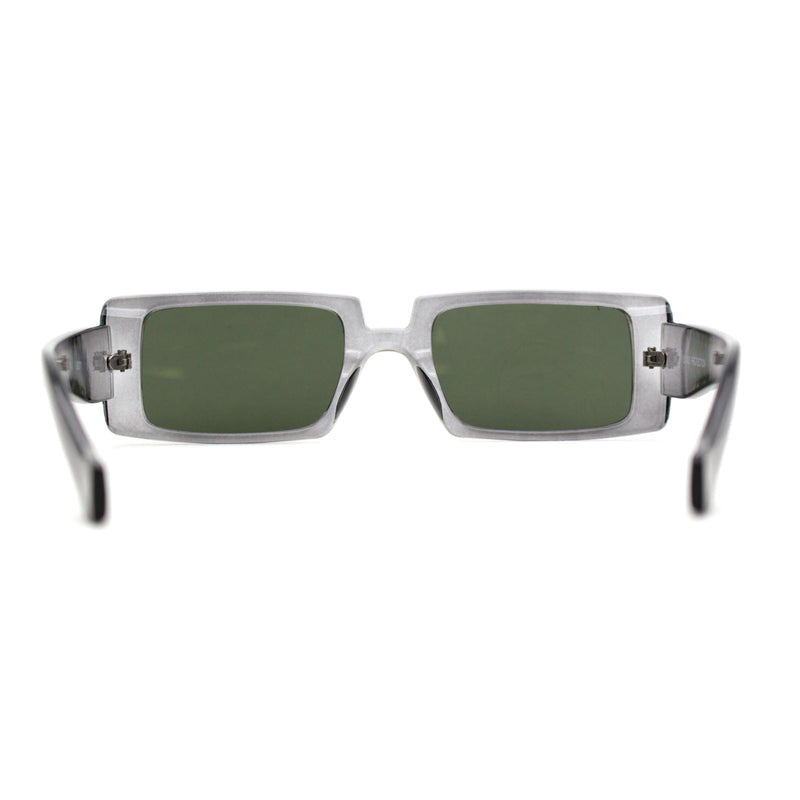 Mod Dad Shade Square Rectangle Plastic Retro Sunglasses