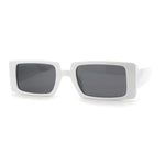 Mod Dad Shade Square Rectangle Plastic Retro Sunglasses