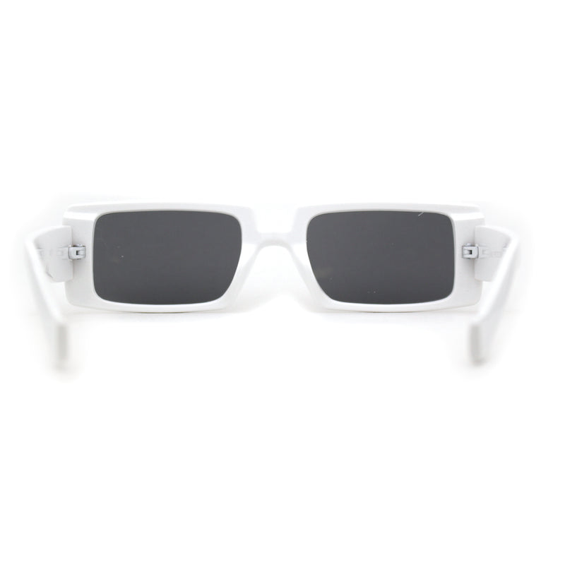 Mod Dad Shade Square Rectangle Plastic Retro Sunglasses