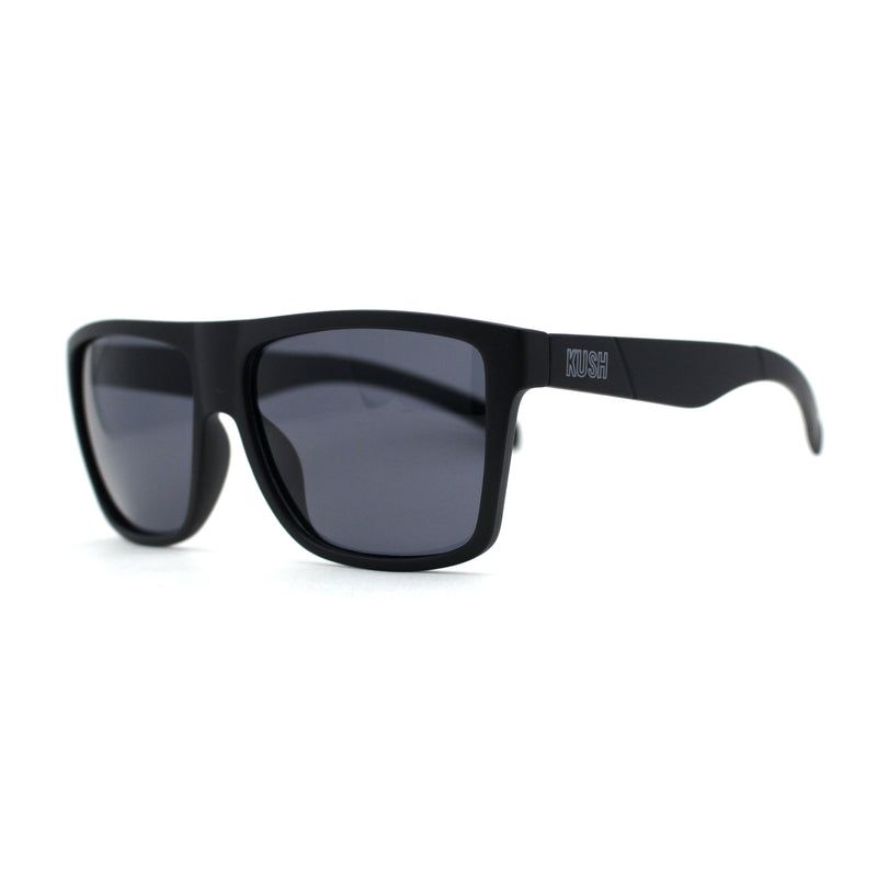 Kush Flat Top Horn Sport Plastic Sunglasses