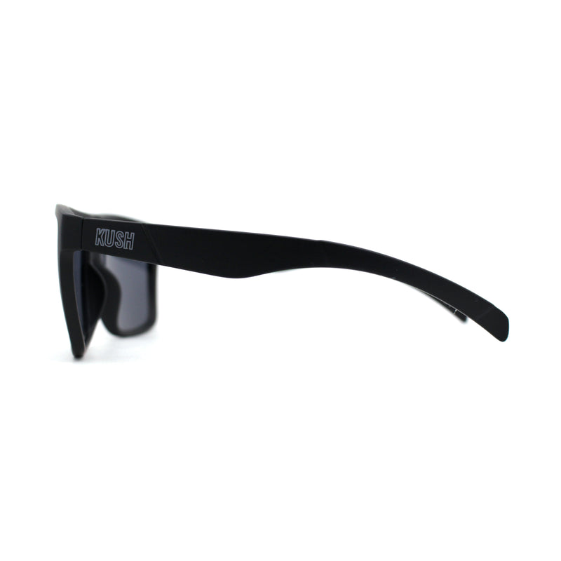 Kush Flat Top Horn Sport Plastic Sunglasses