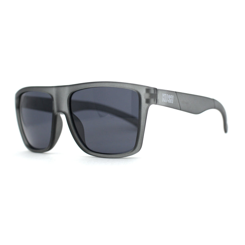 Kush Flat Top Horn Sport Plastic Sunglasses