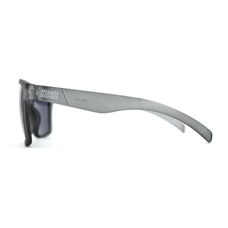 Kush Flat Top Horn Sport Plastic Sunglasses