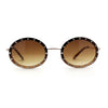 Pimp Rhinestone Frame Oval Rimless Metal Rim Sunglasses