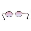 Pimp Rhinestone Frame Oval Rimless Metal Rim Sunglasses